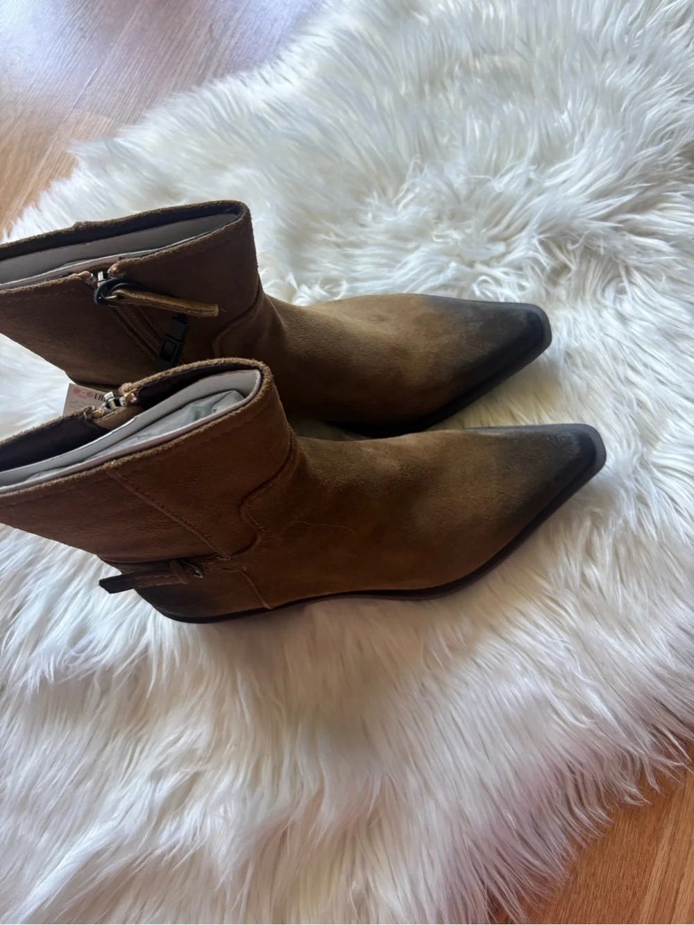 Zara tan suede